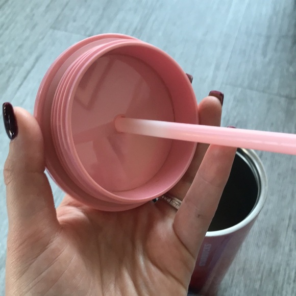 Starbucks Pink Red ombré Stainless Steel Cold Cup 24 floz - Picture 5 of 6